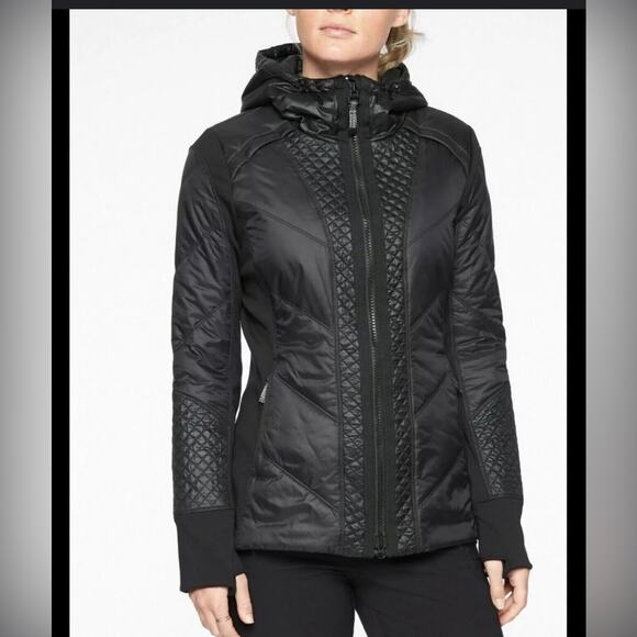 Athleta Rock Ridge Primaloft Jacket size S SMALL Black New - Picture 1 of 12